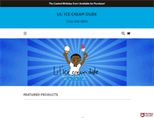 Tablet Screenshot of lilicecreamdude.com